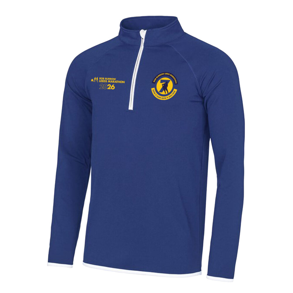 Rob Burrow Leeds Marathon Technical Half Zip Sweatshirt