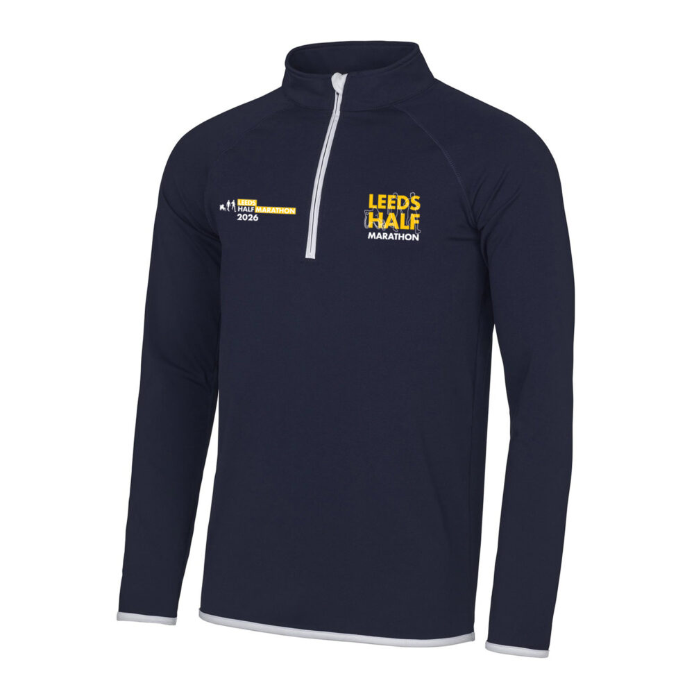 Leeds Half Marathon Technical Half Zip Sweatshirt